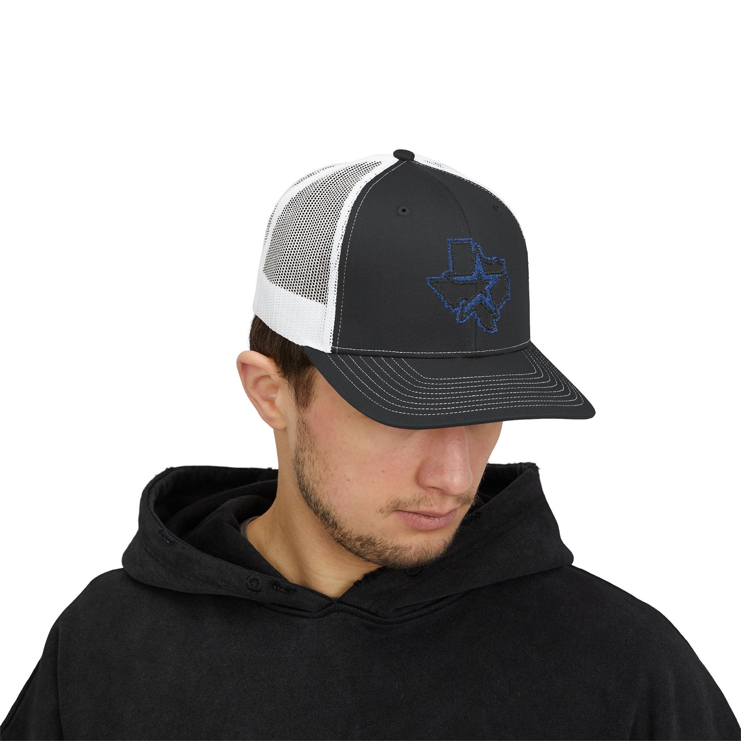 Blue Houston Logo Trucker Cap