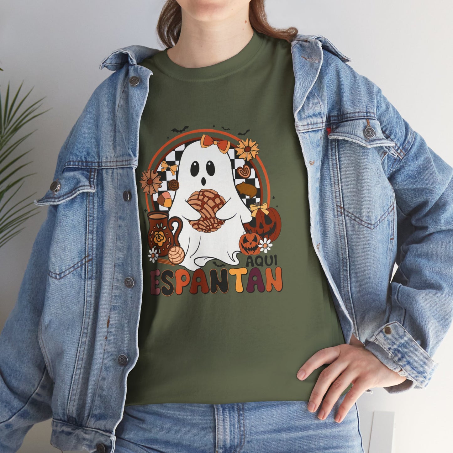 T-Shirt Aquí Espantan Hispanic Ghost Unisex Tee