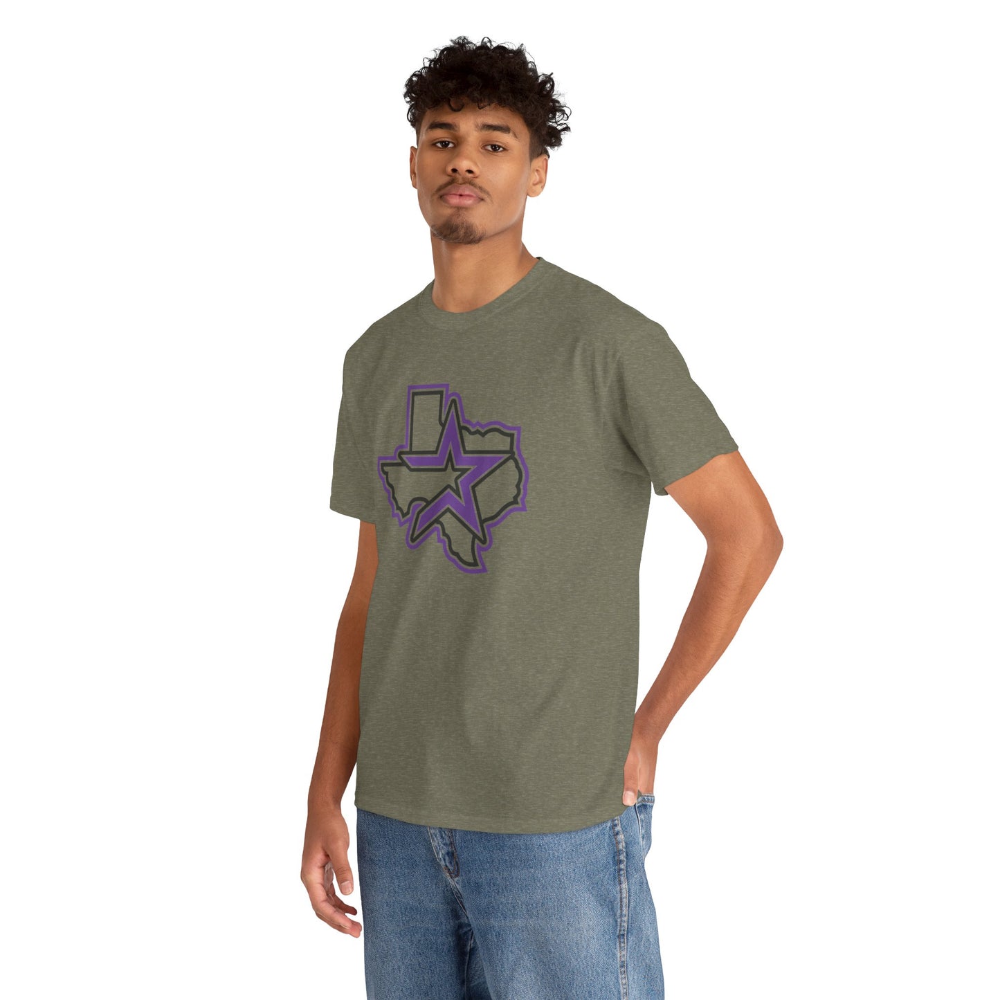 Purple Houston Logo Team Tee