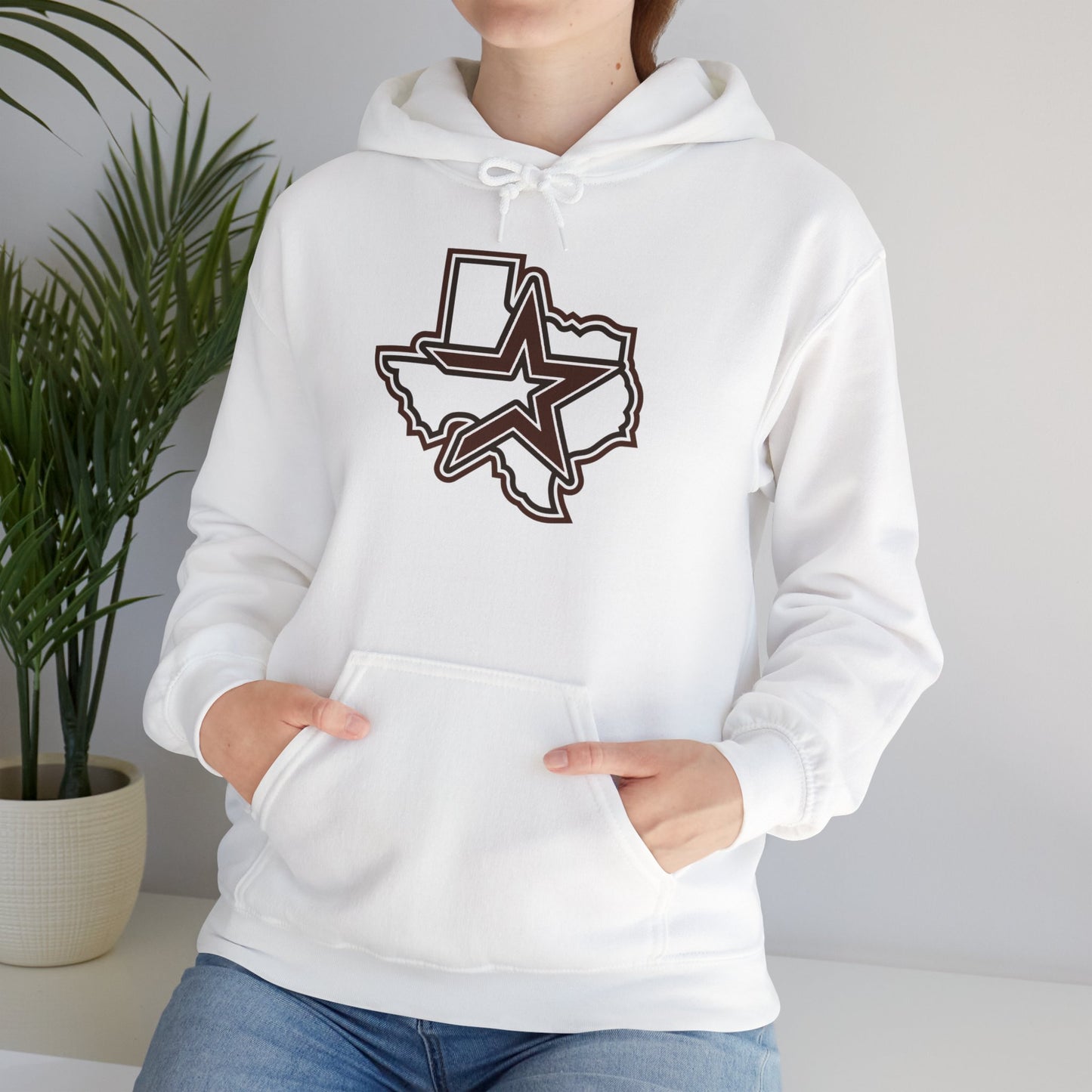 Burgundy Houston Logo Team Hoodie