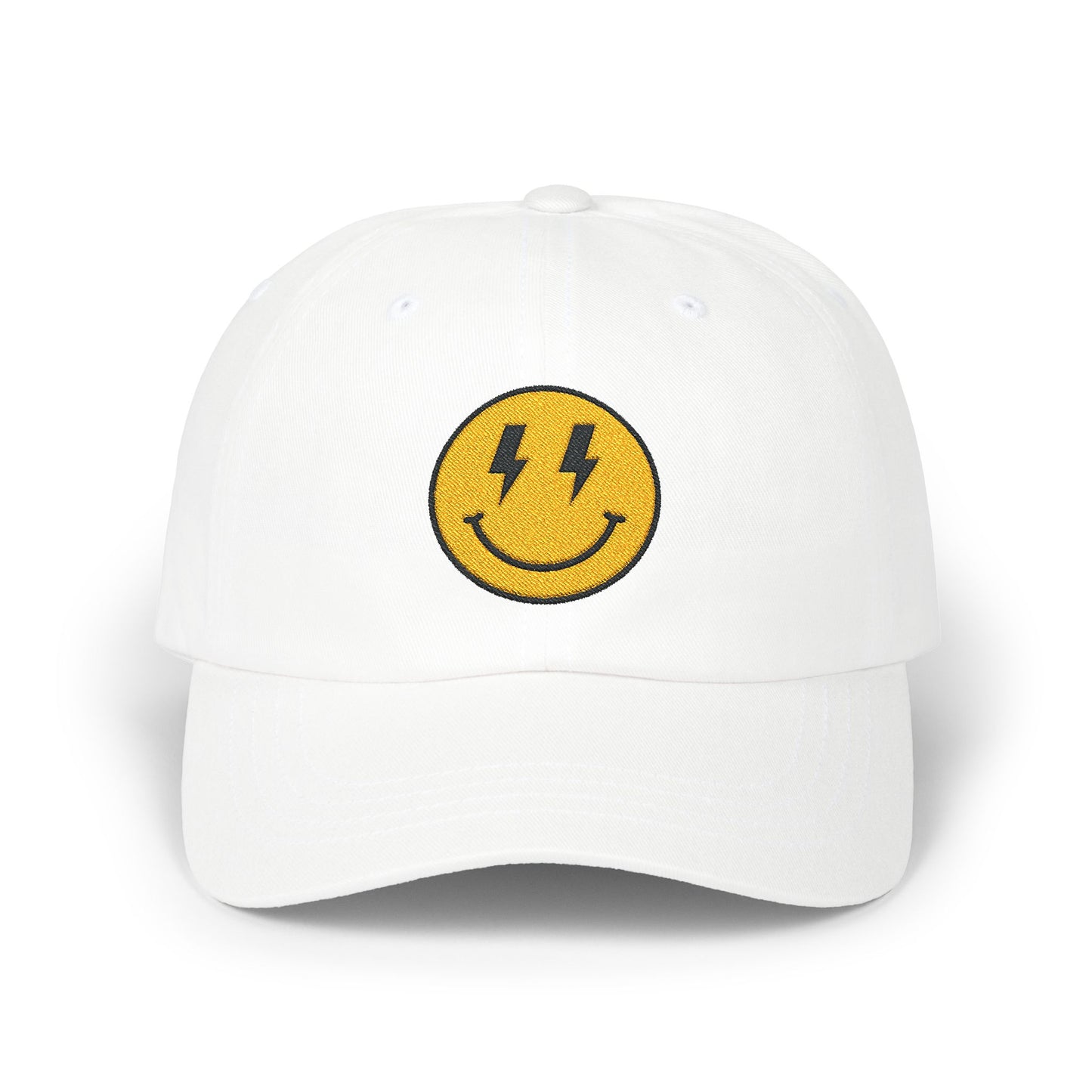 Smiley Embroidered Dad Cap