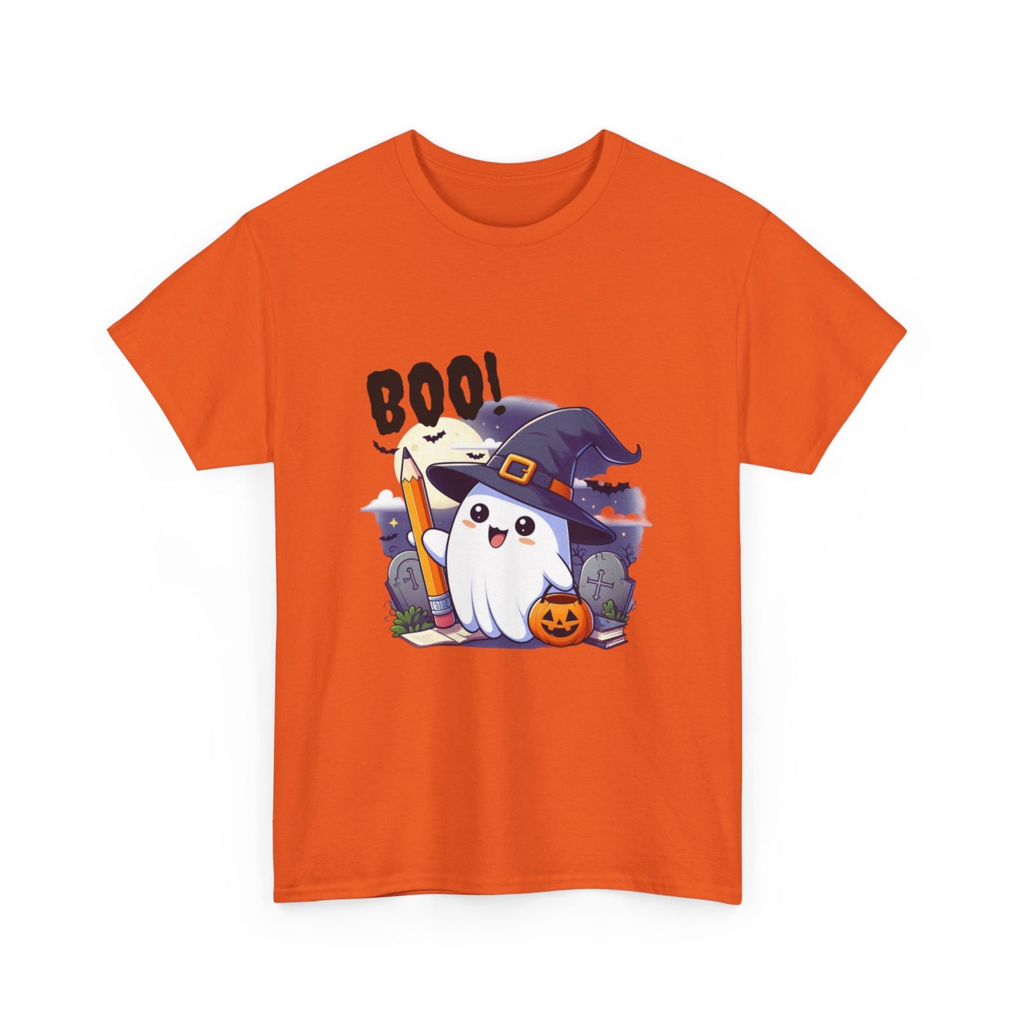 Teacher Tee - Cute Ghost Witch Design