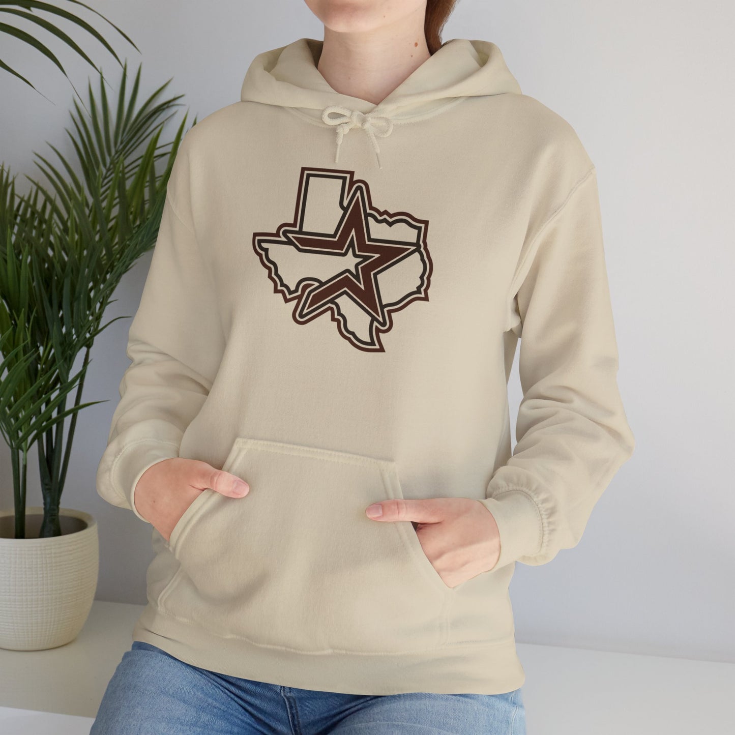 Burgundy Houston Logo Team Hoodie