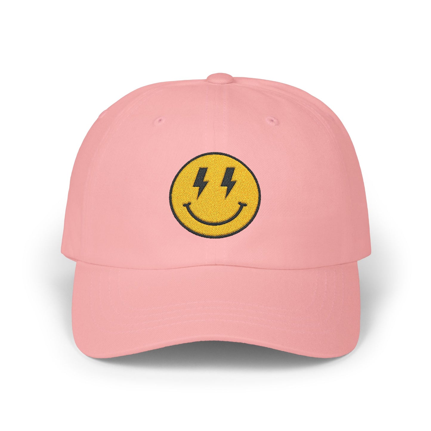 Smiley Embroidered Dad Cap