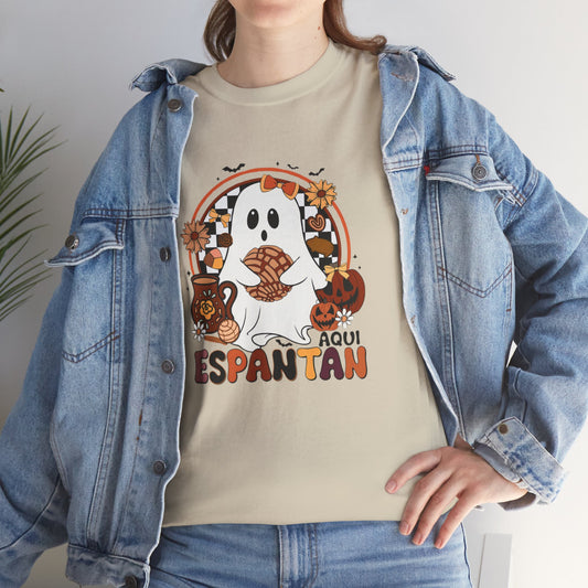 T-Shirt Aquí Espantan Hispanic Ghost Unisex Tee