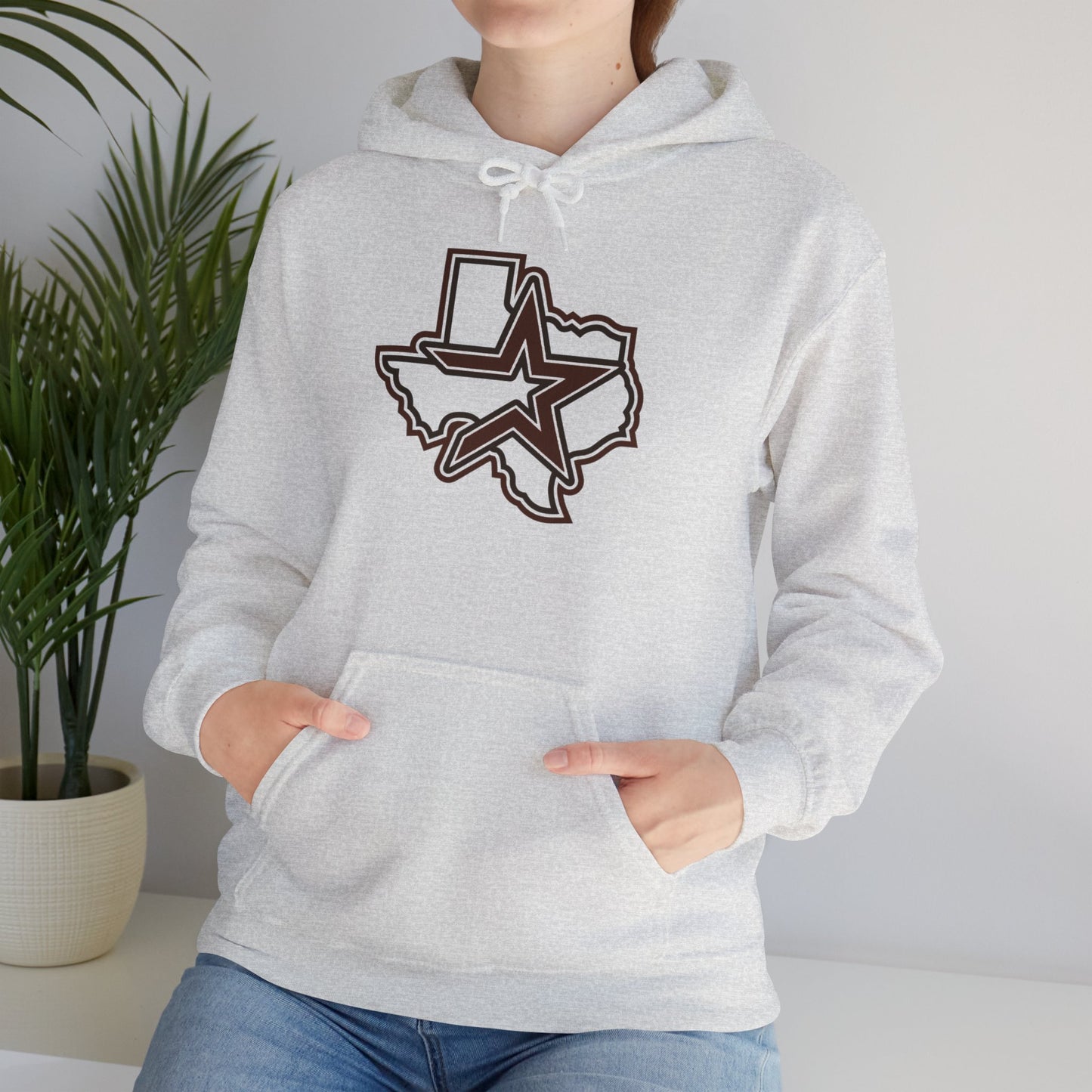 Burgundy Houston Logo Team Hoodie