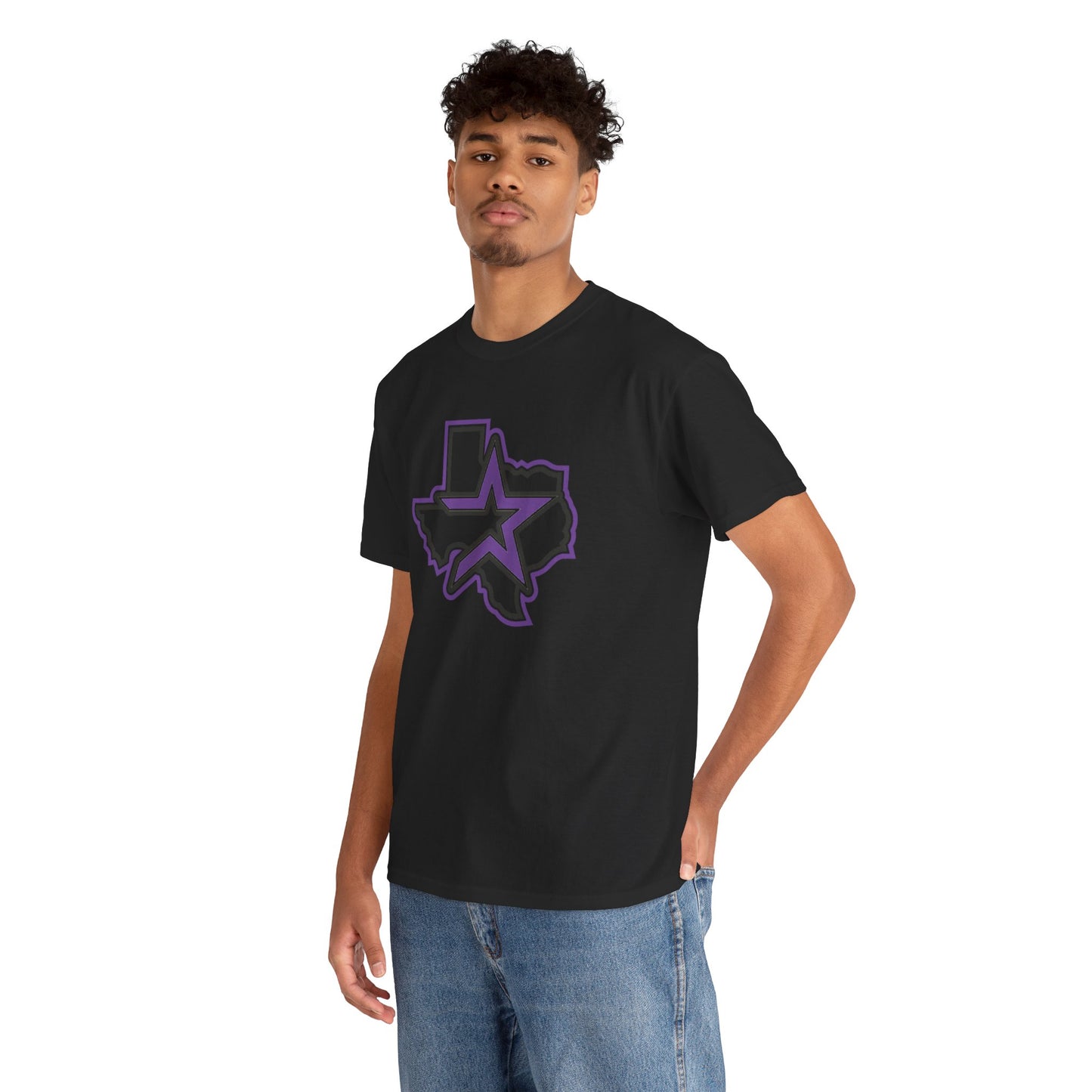 Purple Houston Logo Team Tee