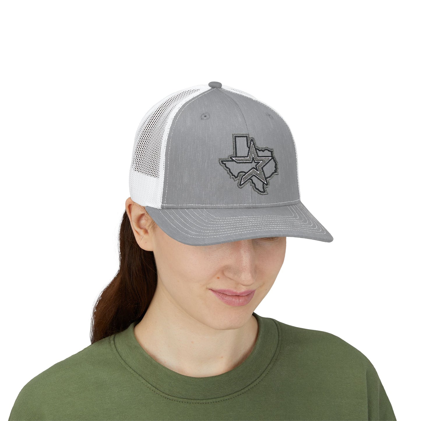 Gray Houston Logo Trucker Cap