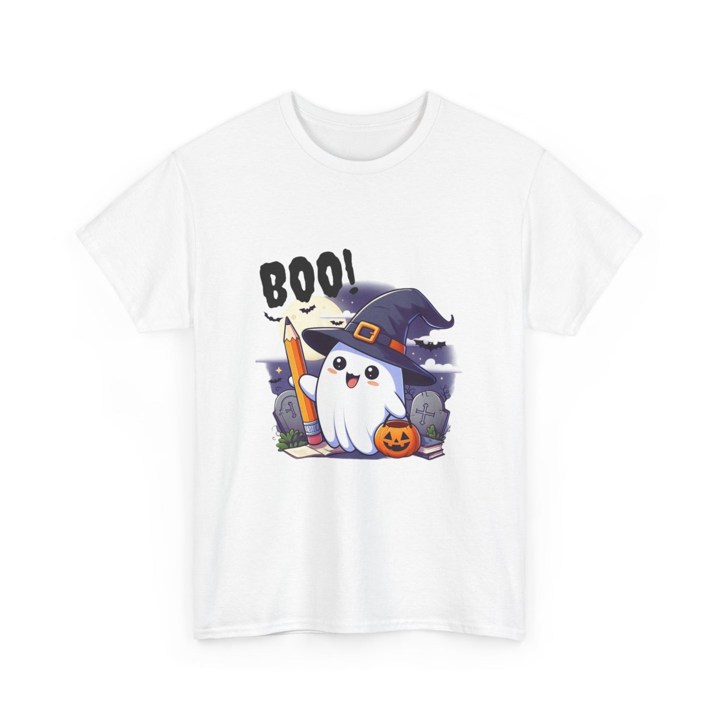 Teacher Tee - Cute Ghost Witch Design