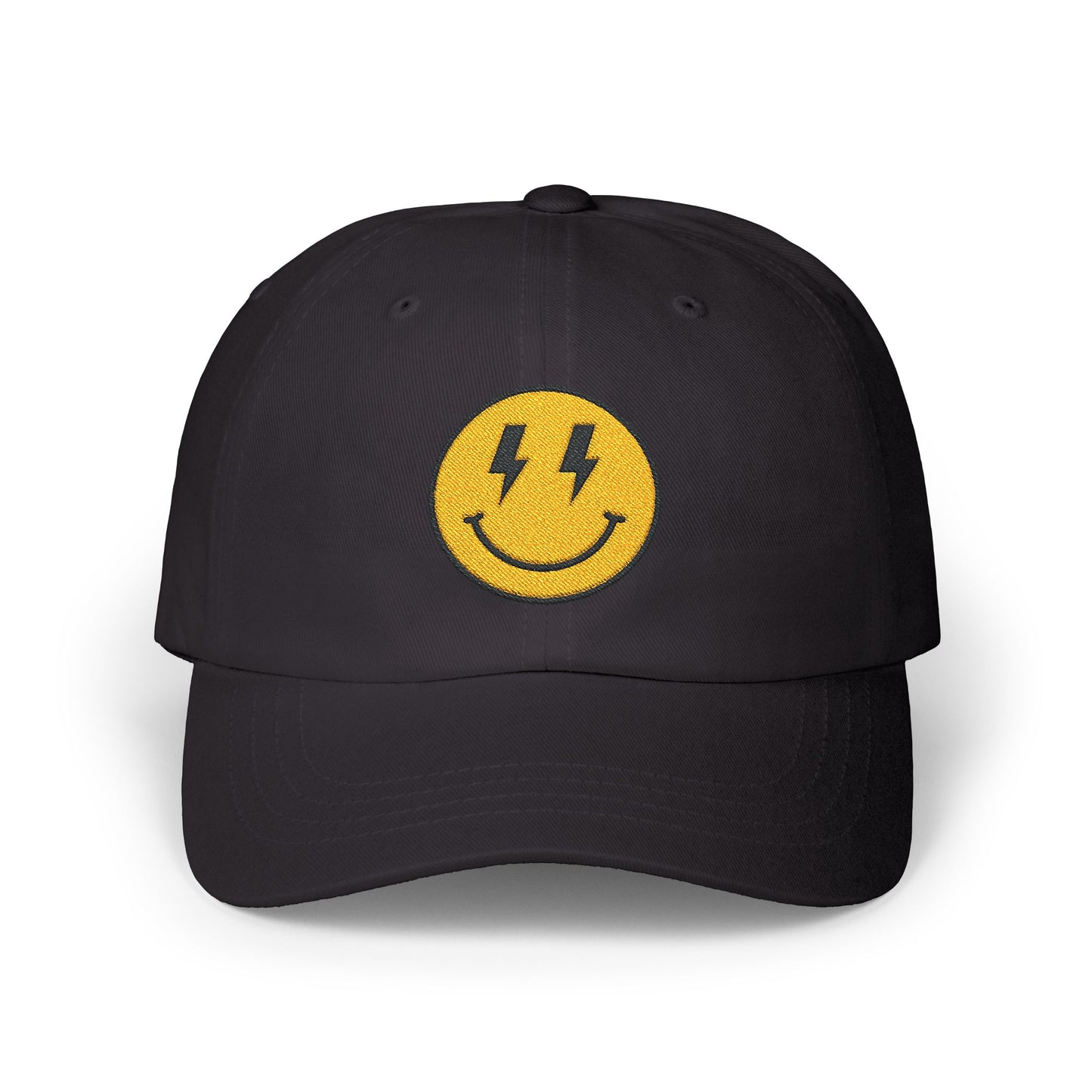 Smiley Embroidered Dad Cap