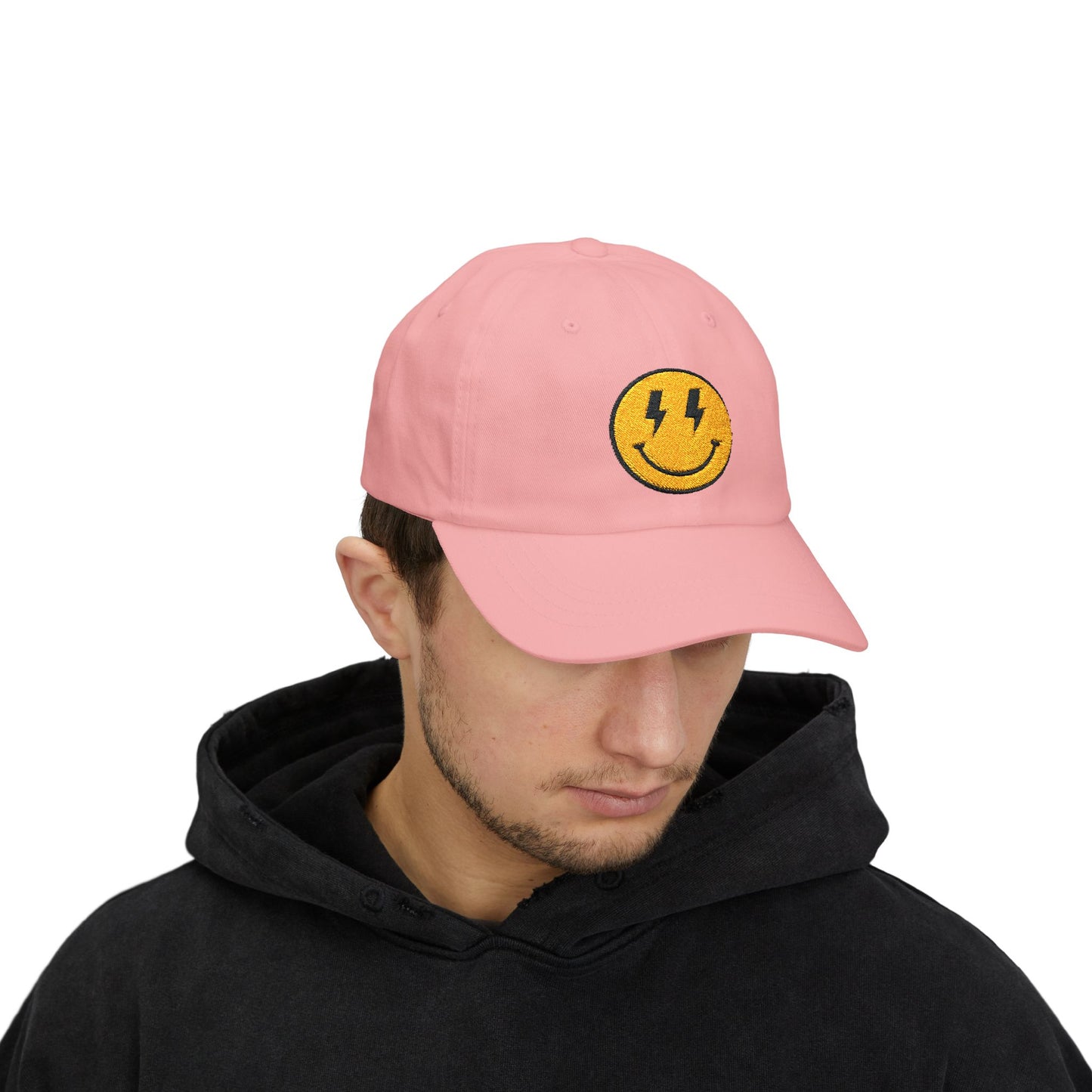 Smiley Embroidered Dad Cap