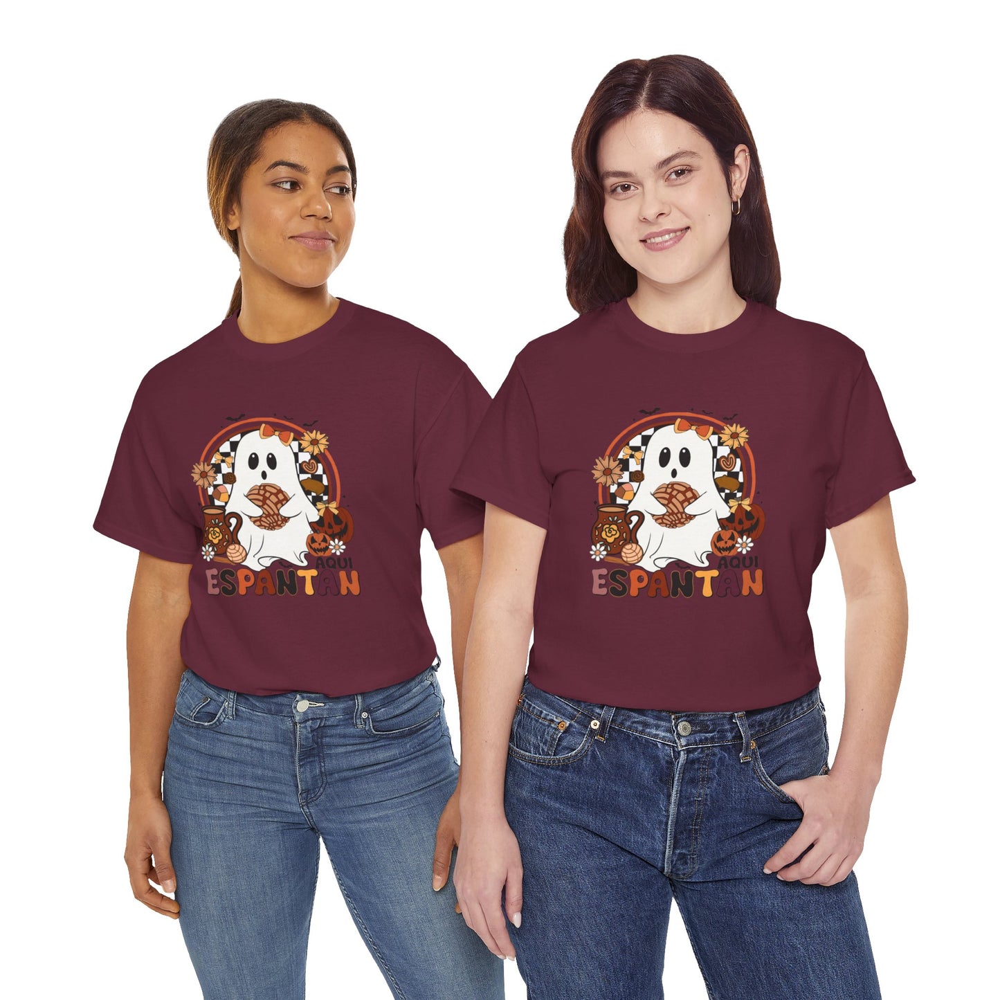 T-Shirt Aquí Espantan Hispanic Ghost Unisex Tee