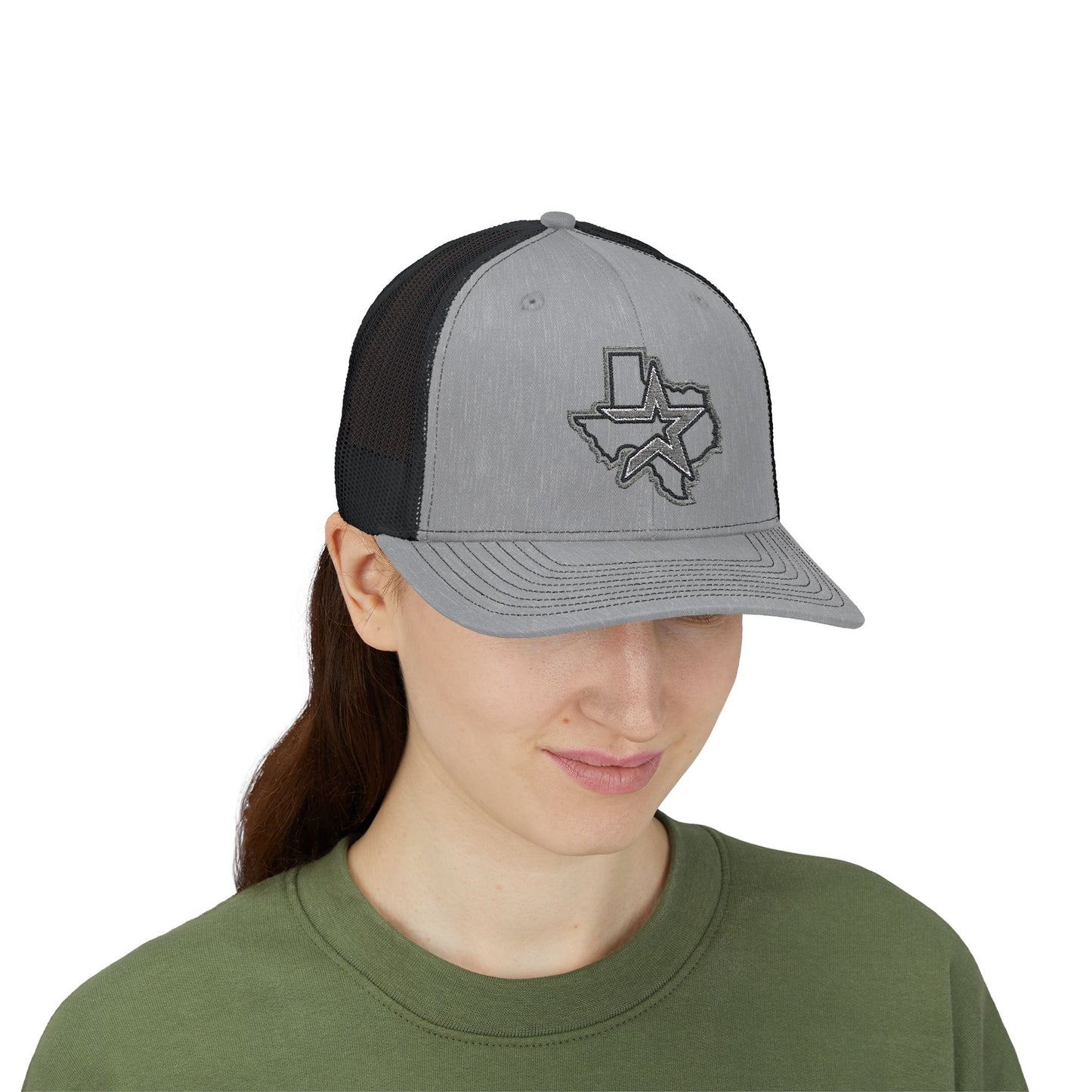 Gray Houston Logo Trucker Cap