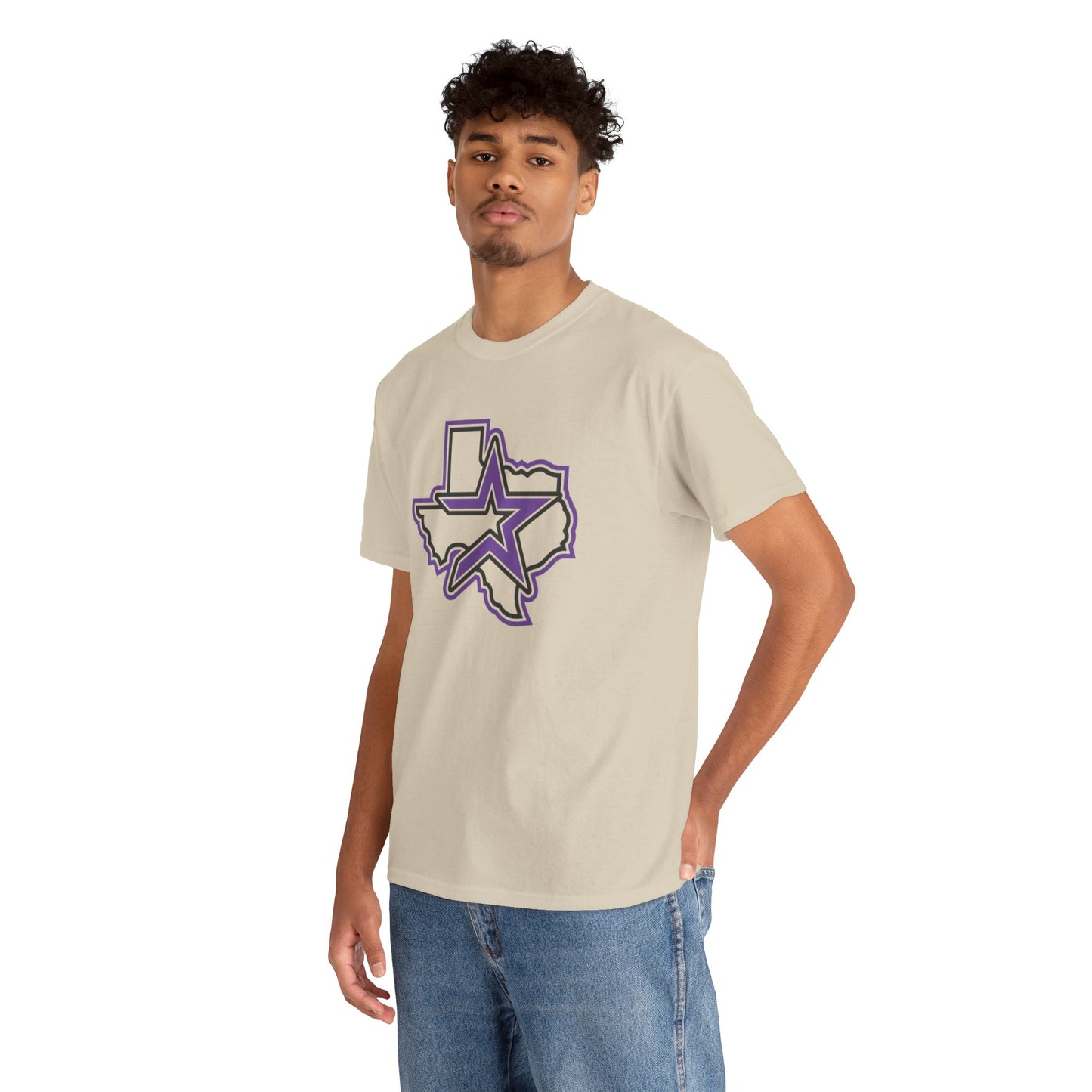 Purple Houston Logo Team Tee