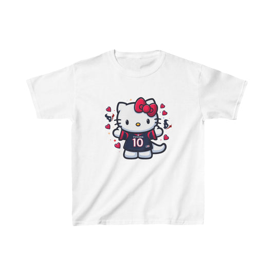 Kids Tee - Kitty Texans Football