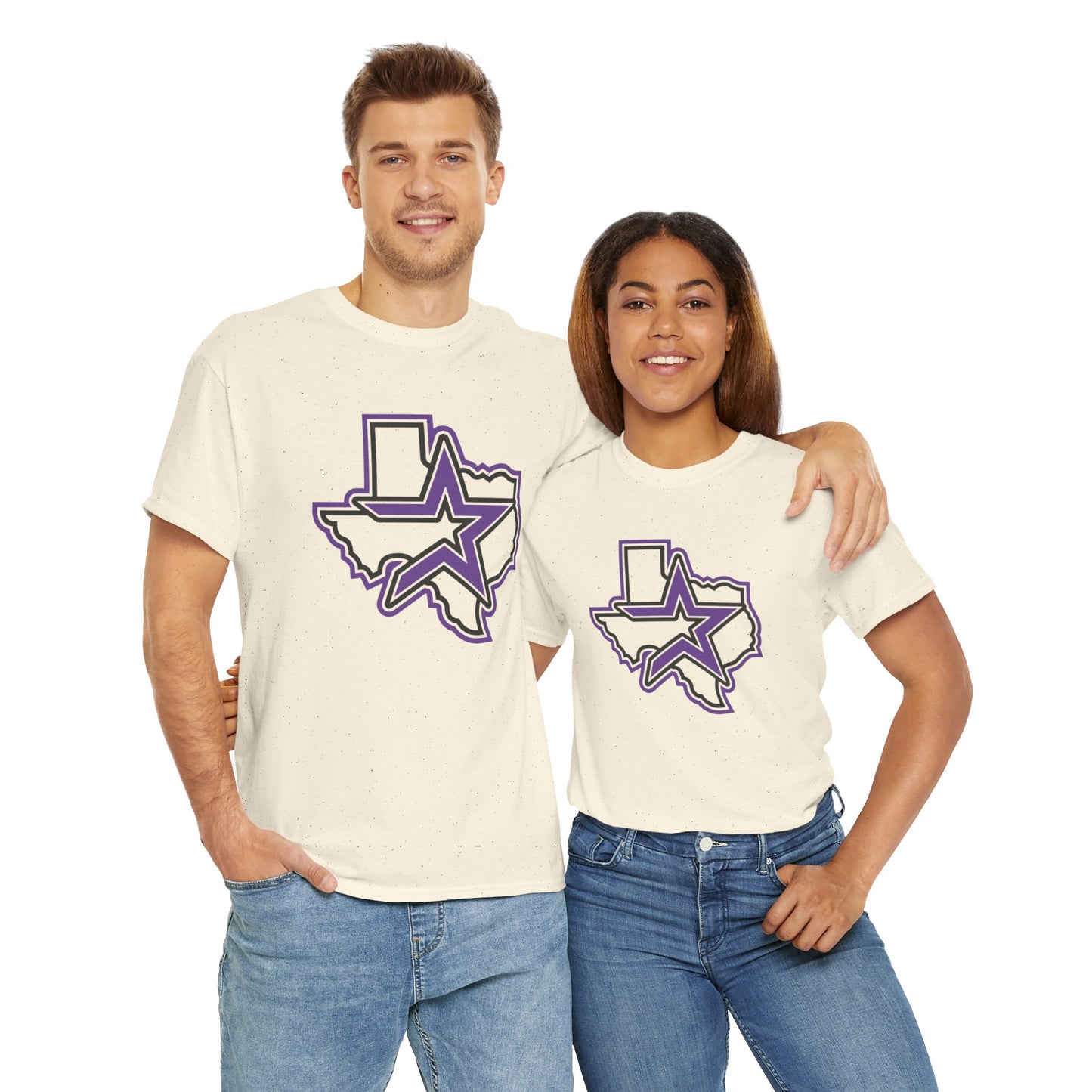 Purple Houston Logo Team Tee