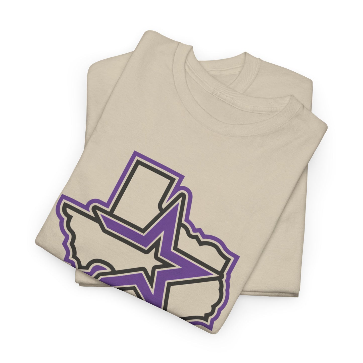 Purple Houston Logo Team Tee