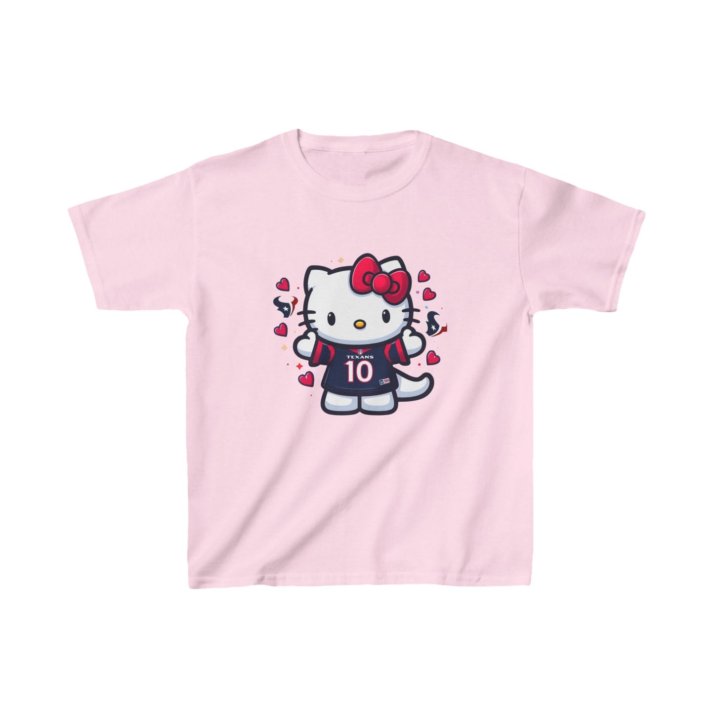 Kids Tee - Kitty Texans Football