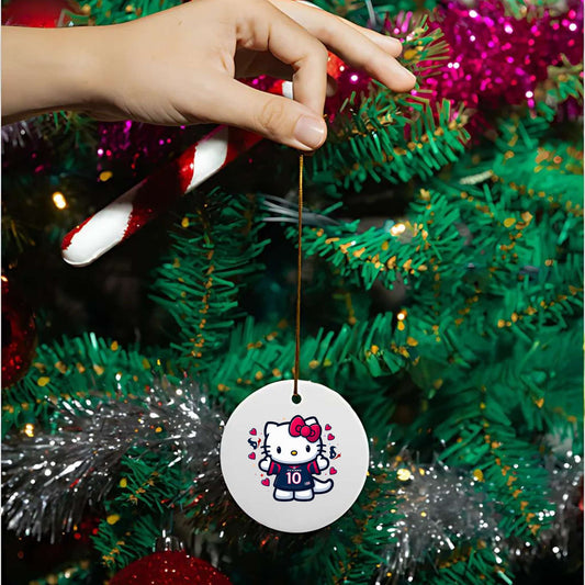 Houston Football Kitty Ornament